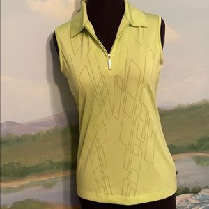 NVO golf/ tennis top- Lime Greene diamond design